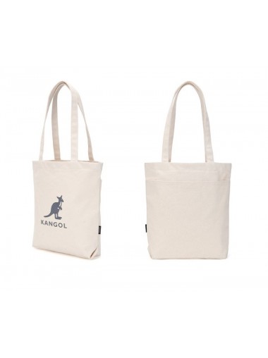  Kangol Flocking Simbol Canvas Eco Bag- Ivory 0041
